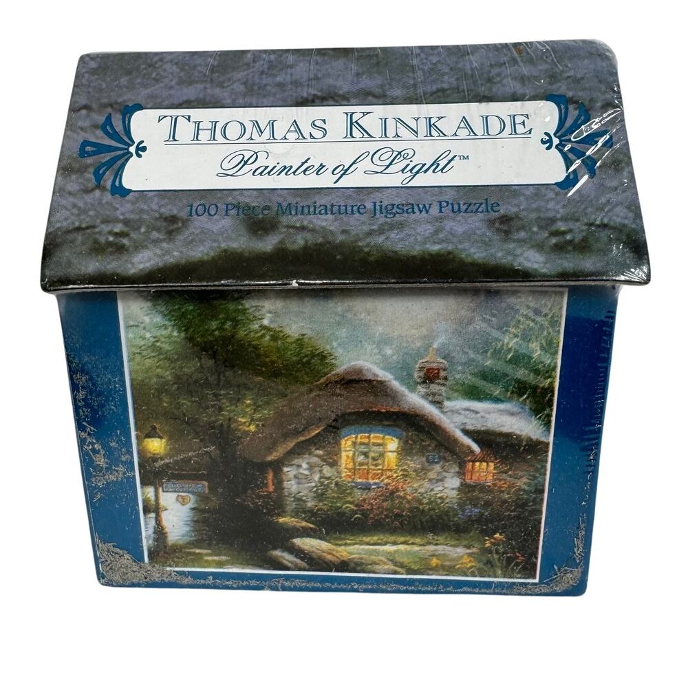 Thomas Kinkade Painter of Light Cottage 100 Piece‎ Mini Puzzle Sealed New